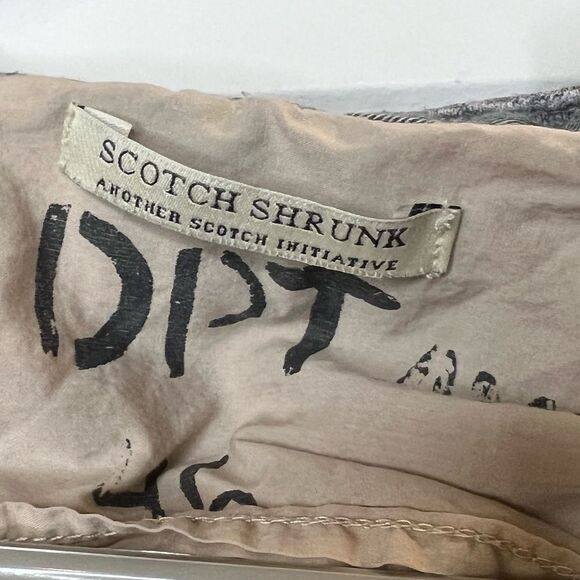 Scotch Shrunk Long Sleeve Removable Hood Button Up Plaid Sz 8 - Picture 6 of 13